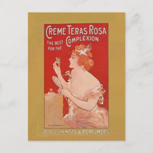 Vintage Beauty-Werbung Postkarte
