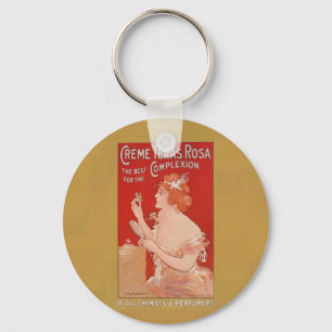 Vintage Beauty-Werbung Schlüsselanhänger
