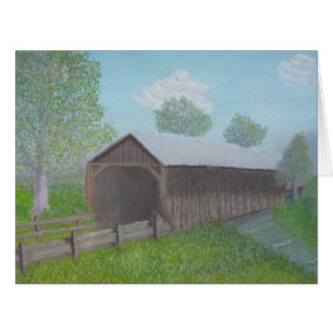 Vintage bedeckte Brücke