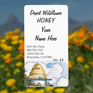 Vintage Beehive Custom Honey Canning Étiquettes