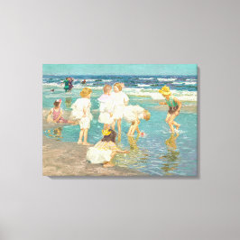 Vintage beeindruckende Strandlandschaft Leinwanddruck