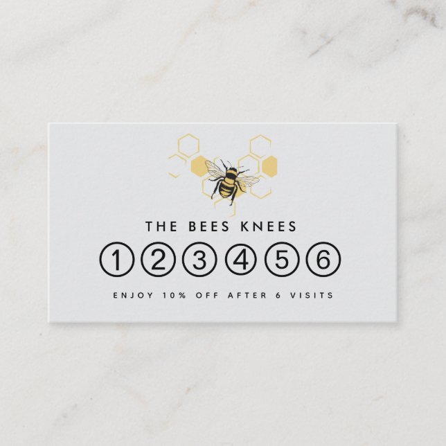 Vintage Beekeeping & Honeybee Farm Business Treuekarte (Vorderseite)