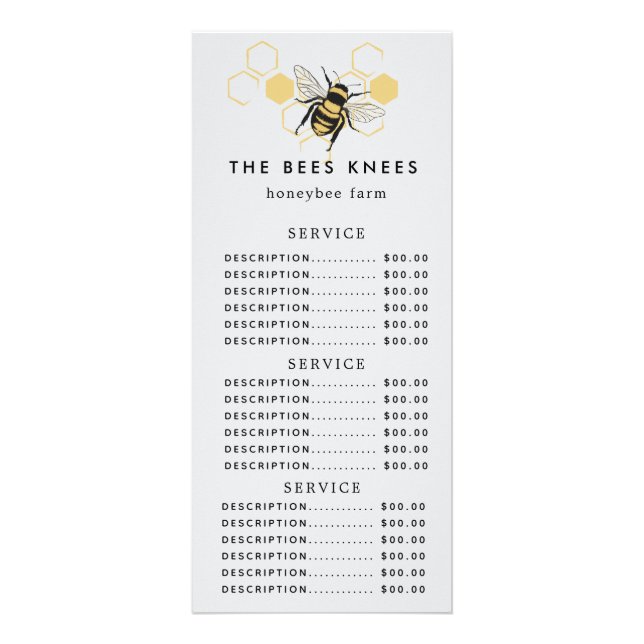 Vintage Beekeeping & Honeybee Farm Business Werbekarte (Vorne)