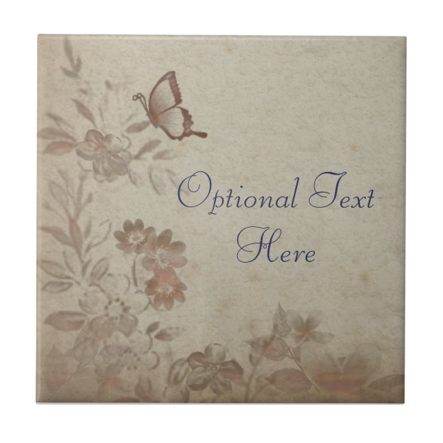 Vintage Beige Fliese (Vorderseite)