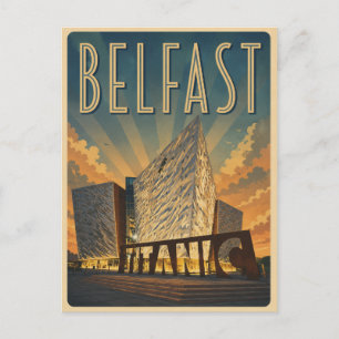 Vintage Belfast Nordirland Titanic-Geschenke  Postkarte