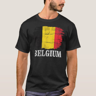 Vintage belgische Flagge T-Shirt