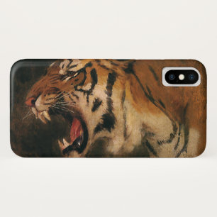 Vintage Bengal-Tiger Großkatze Brüllend, Wildtier Case-Mate iPhone Hülle