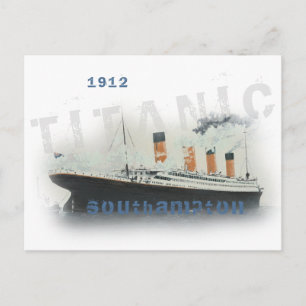 Vintage benutzerdefinierter Text Titanic Postkarte
