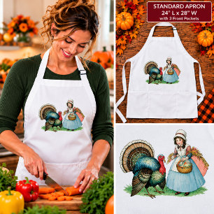 Vintage bereit für Thanksgiving Schürze