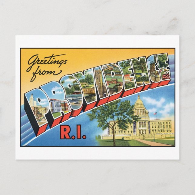 Vintage Bereitstellung, RI-Postkarte Postkarte (Vorderseite)