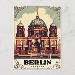 Vintage Berliner Dom - Stiftskirche  Postkarte