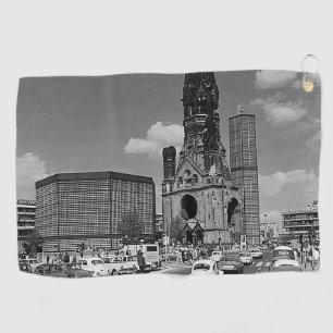 Vintage Berliner Kaiser-Wilhelm-Gedächtniskirche M Golfhandtuch