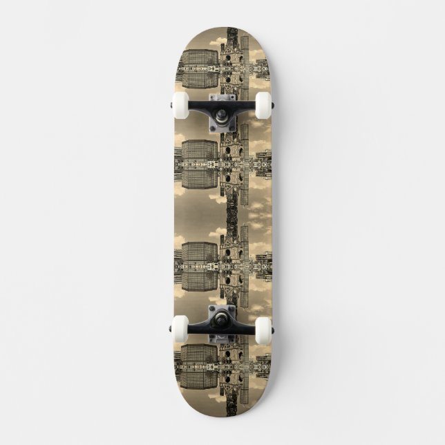Vintage Berliner Kaiser-Wilhelm-Gedächtniskirche M Skateboard (Vorderseite)