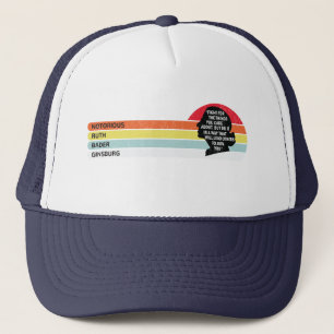Vintage berüchtigte RBG Ruth Bader Ginsburg Ladys Truckerkappe