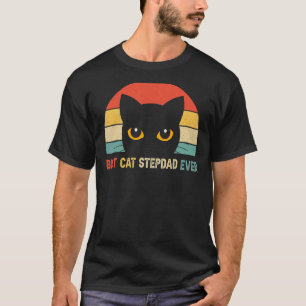 Vintage Best Cat Stiefvater Aller Zeiten Katze T-Shirt