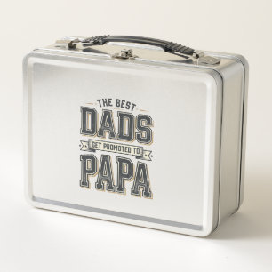 Vintage Best Dads zum Papa Shirt Design_1 Metall Brotdose