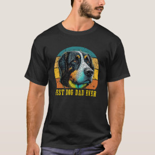 Vintage Best Dog Dad Ever Sonnenuntergang Retro Py T-Shirt
