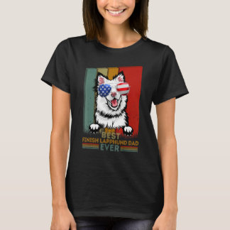 Vintage Best Finish Lapphund Vater Ever Süßer Hund T-Shirt