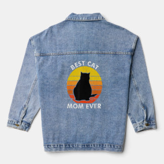 Vintage Beste Katzenmutter Aller Zeiten Katze für Jeansjacke