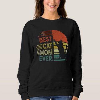 Vintage beste Katzenmutter ever Muttertag Katzenma Sweatshirt