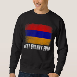 Vintage Beste Oma überhaupt Frauen Retro Armenien- Sweatshirt