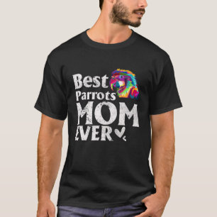 Vintage beste Papageien Mama je farbige Parrots Mo T-Shirt