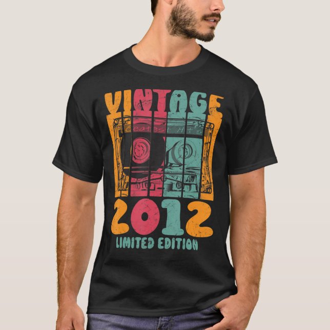 Vintage Beste Treffer 2012 Retro Birthday T-Shirt (Vorderseite)