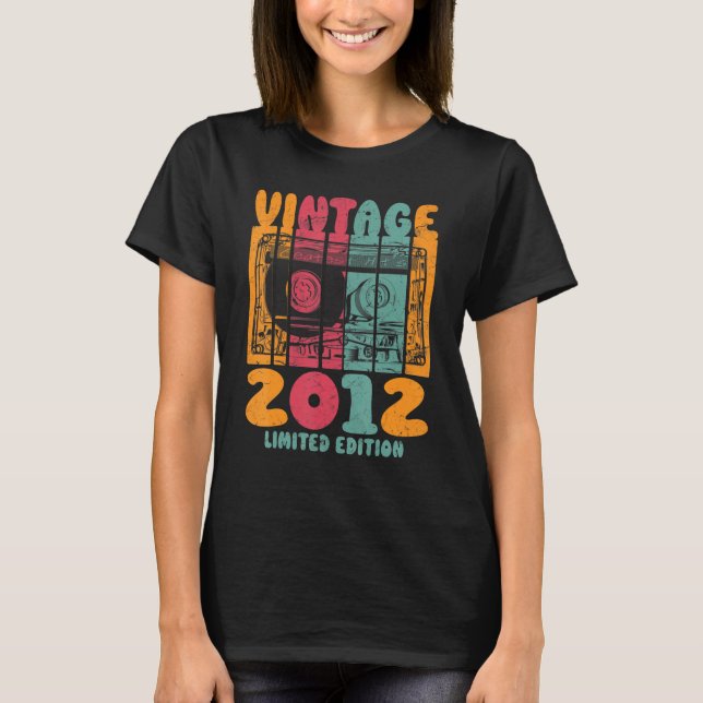 Vintage Beste Treffer 2012 Retro Birthday T-Shirt (Vorderseite)