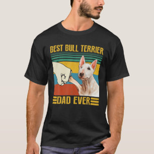 Vintage Bester Bull Terrier Dad Ever Großartig für T-Shirt