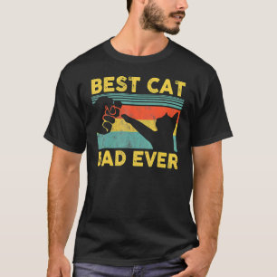 Vintage Bester Katzenvater Aller Zeiten Katzenpap T-Shirt