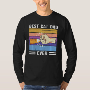 Vintage Bester Katzenvater Aller Zeiten Paw Fausts T-Shirt