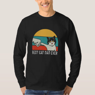 Vintage Bester Katzenvater Daddy Retro 2 T-Shirt