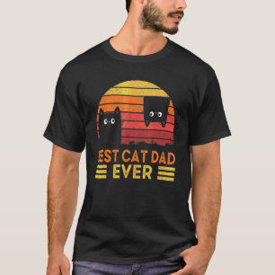 Vintage Bester Katzenvater überhaupt Fit T-Shirt