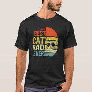 Vintage Bester Katzenvater überhaupt Katzenpapa T-Shirt