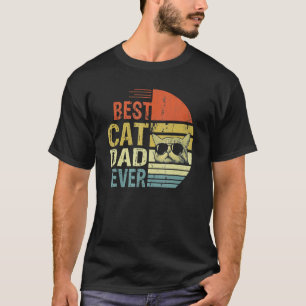 Vintage Bester Katzenvater überhaupt Katzenpapa T-Shirt