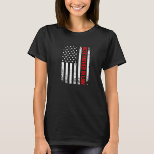 Vintage Bester Schwiegervater Amerikanische Flagge T-Shirt
