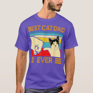 Vintage Bestes Katze Papa Ever Shirt Lustiges Katz