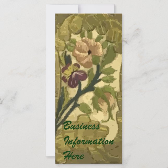 Vintage bestickte Blätter Blume 2012 Kalender (Vorderseite)