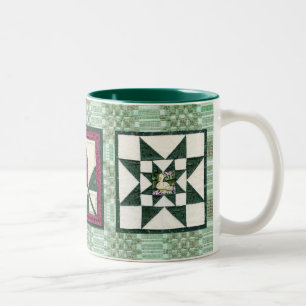 Vintage Bettdecken und Quilts Tasse