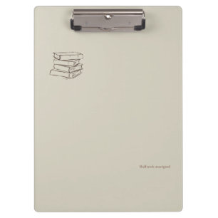 Vintage-Bibliothek-Dunkle-Akademie-Bücherpaket Klemmbrett