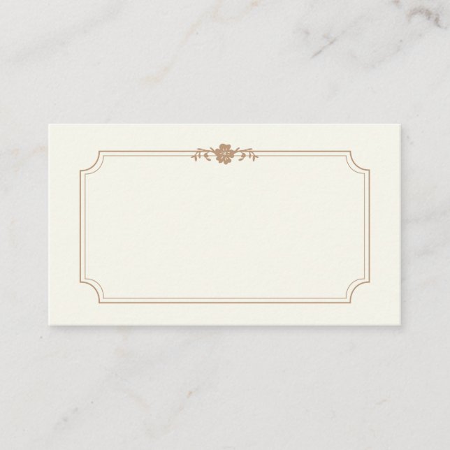 Vintage Bibliothek Hochzeiten Platzkarten 100 k (Vorderseite)