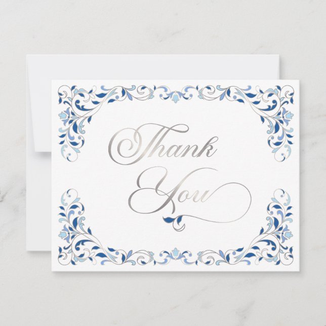 Vintage Bibliotheksbücherei Märchenmesse Dankeskarte (Vorderseite)