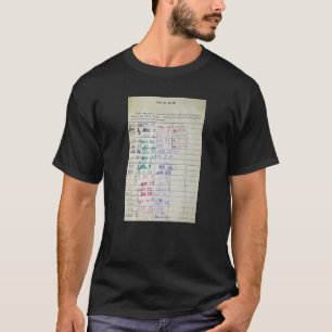 Vintage Bibliothekskarte T-Shirt