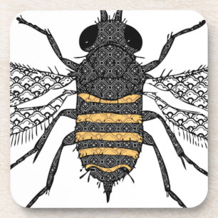 Vintage Biene Getränkeuntersetzer