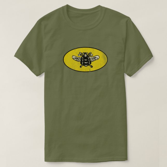 Vintage Biene - Honigbienen-T - Shirt (Design vorne)