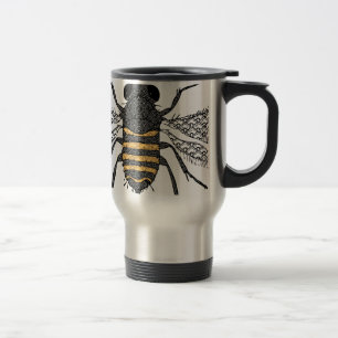 vintage Biene Reisebecher