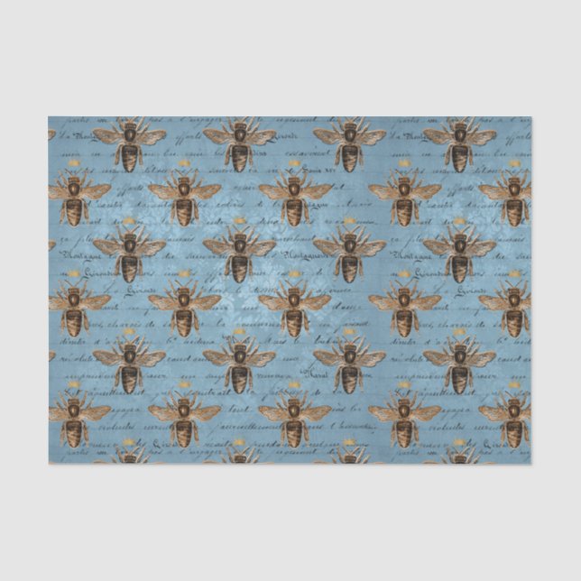 Vintage Biene Seidenpapier (Vorderseite)
