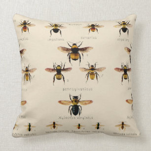 Vintage Bienen Kissen