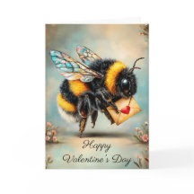 Vintage-Bienen-Liebes-Botschaft