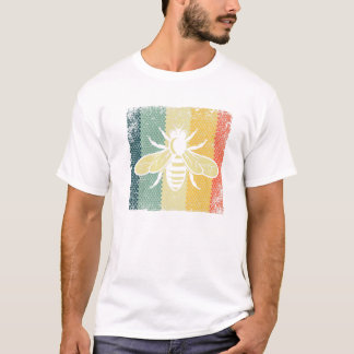 Vintage Bienenentwürfe für Männer T-Shirt